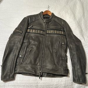 Harley Davidson leather riding coat